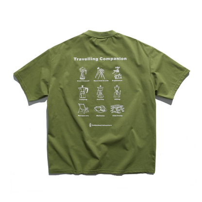 【Travelling Companion】プリント　Tシャツ　N1610