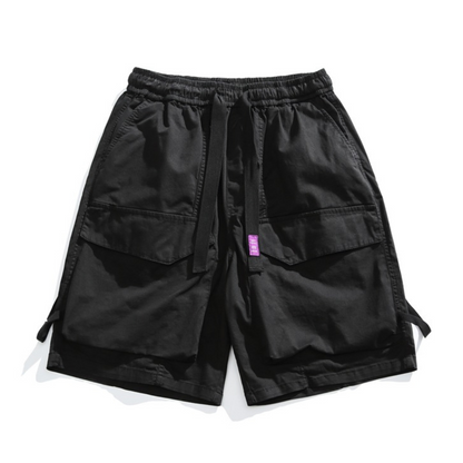ビッグポケット　ドロスト　ワイド　ショートパンツ　N491
