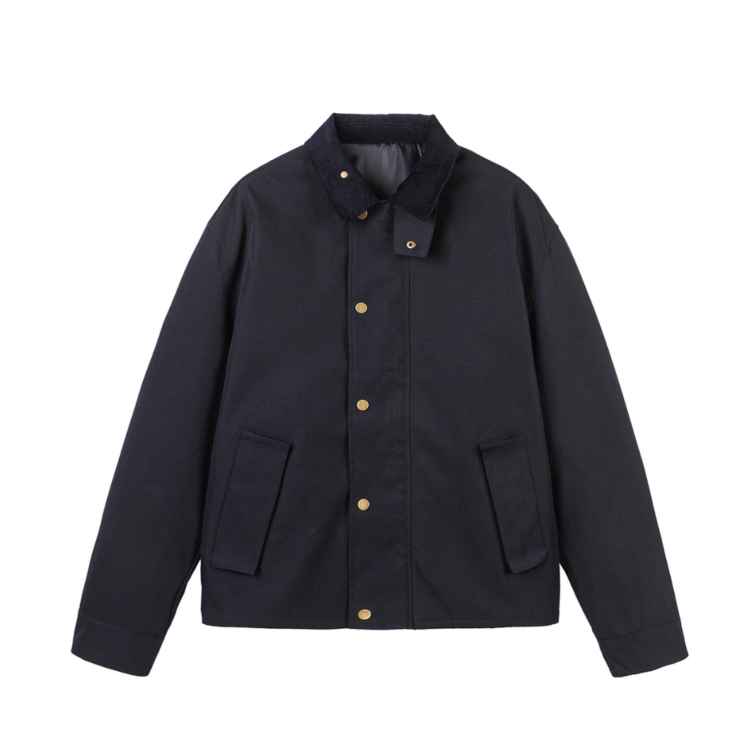 Cuff check hunting jacket N1253 ネイビー