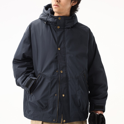 ホワイトダウン　スナップボタン　フードジャケット　N1022