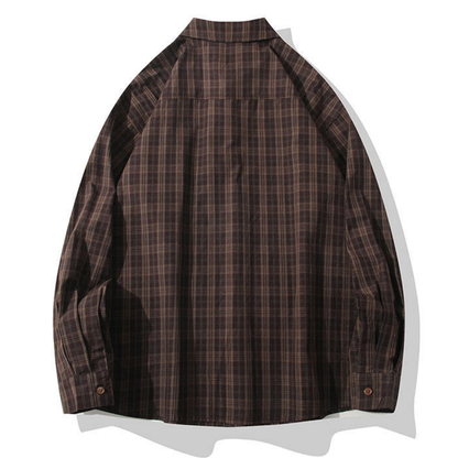 ダブルポケット　レトロチェック　シャツ　N1252