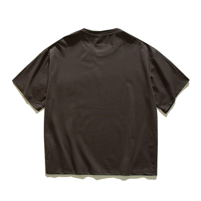 コットンポリ　ラインプリント　Tシャツ　N1682