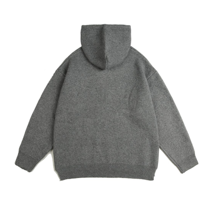 サイドスリット　プルオーバー　ニットパーカー　N874