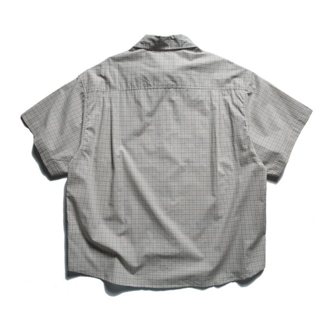 シックチェック　バックタック　半袖シャツ　N1498