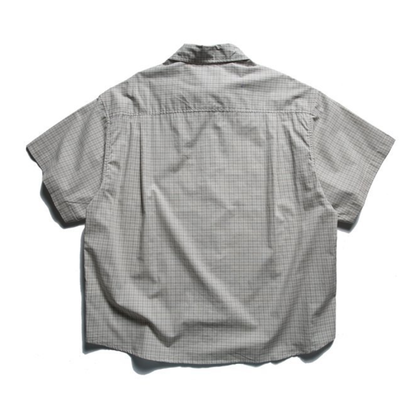 シックチェック　バックタック　半袖シャツ　N1498