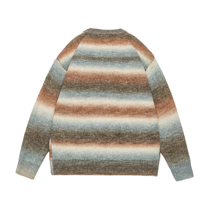 Faux layered wool polo collar knit N748