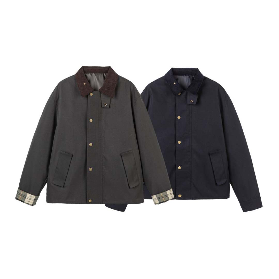 高密度ポリエステル　ハンティングジャケット　N1052