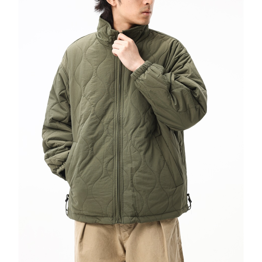 フリースライナー　ウェーブキルティング　ジャケット　N1021