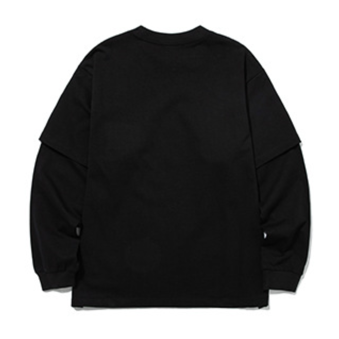 YOUXISHE　フェイクレイヤード　長袖Tシャツ　N033