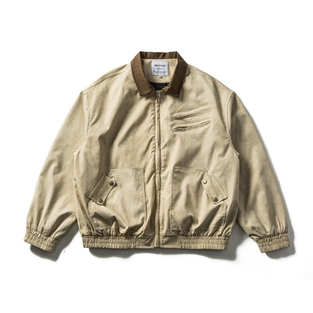 Polyester Twill Detroit Jacket N1279 ベージュ