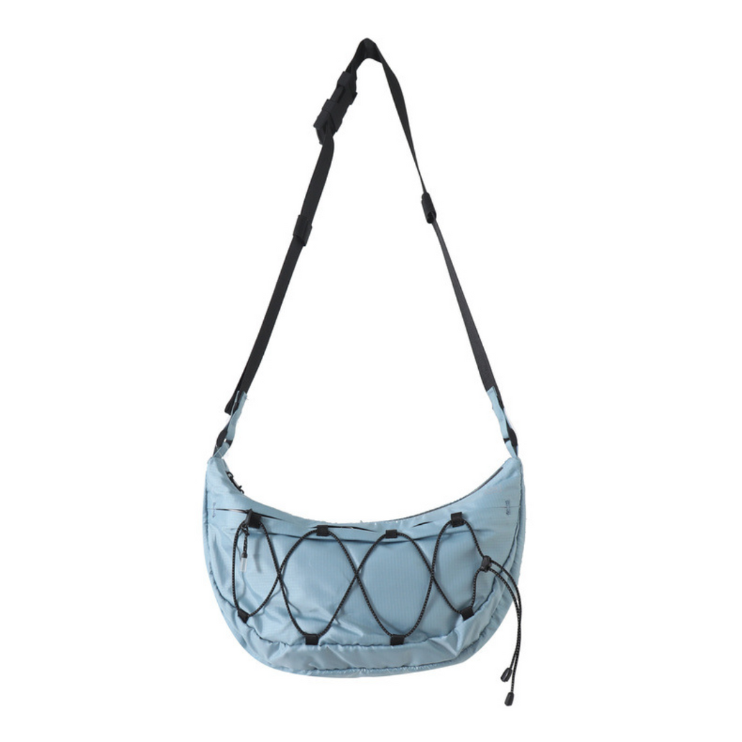 Ripstop Drawcord Shoulder Bag N531 light blue