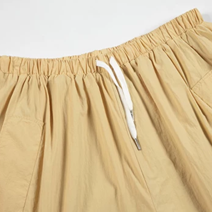 ワッシャーナイロン　ワイド　ハーフパンツ　N1478