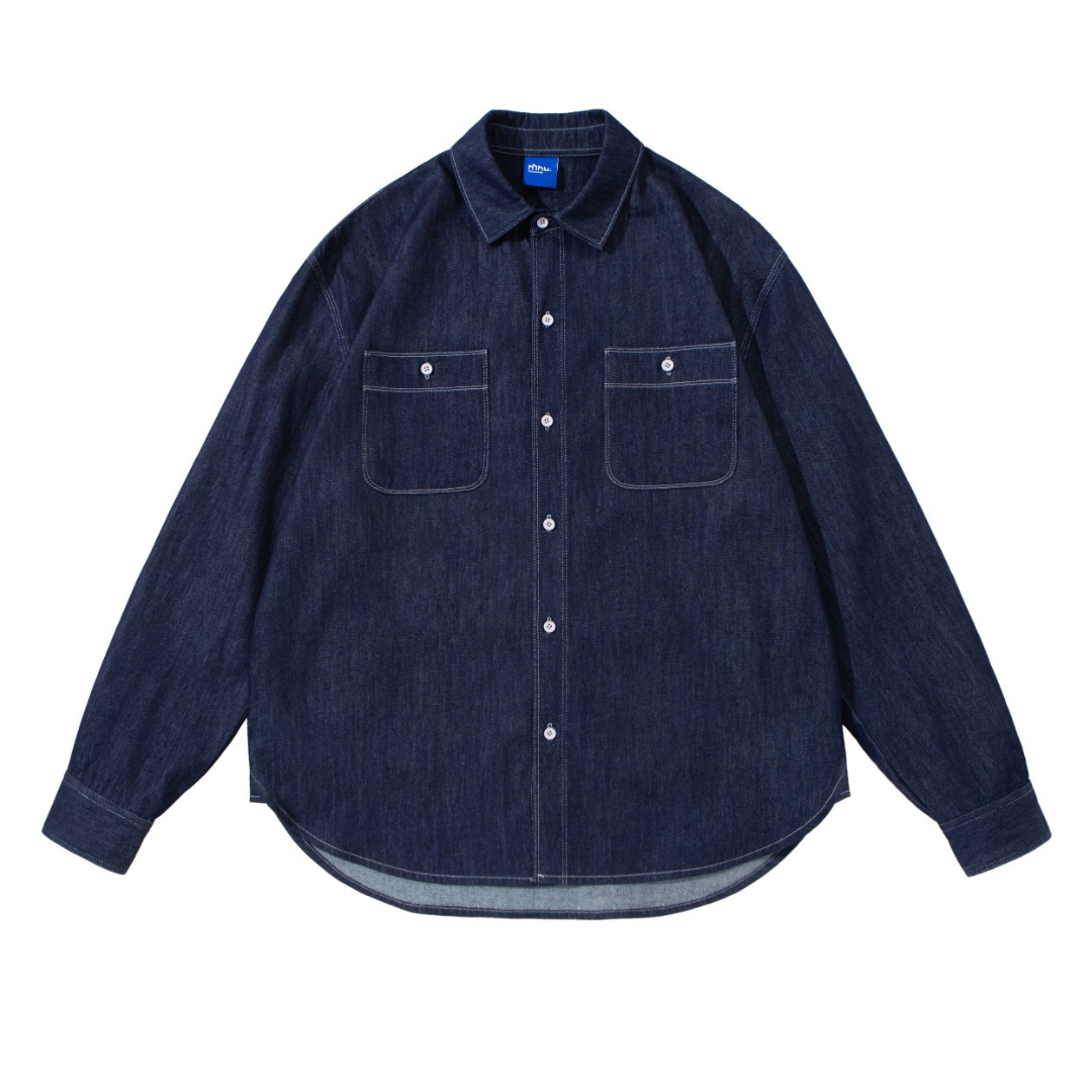 デニム　ワークシャツ　N1037