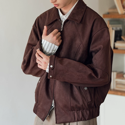 PEスエード ラグランスリーブ ジャケット N720