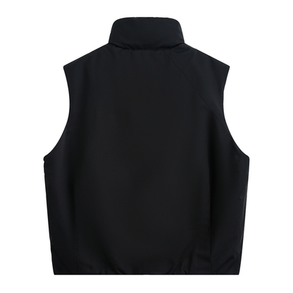 Faux layered wool polo collar knit N748