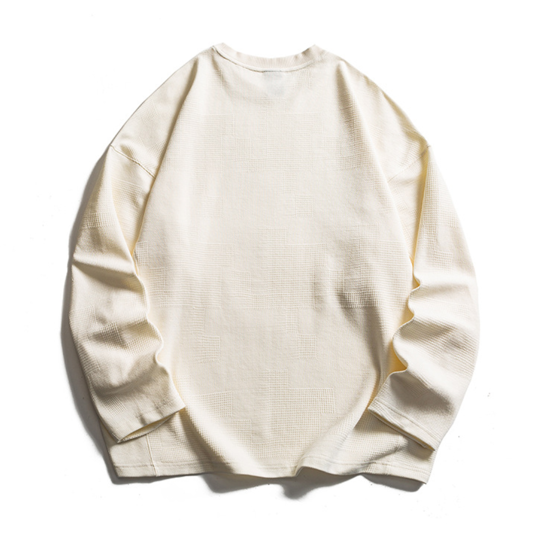 ストレッチカノコ　ランダムパタン　長袖Tシャツ　N1664