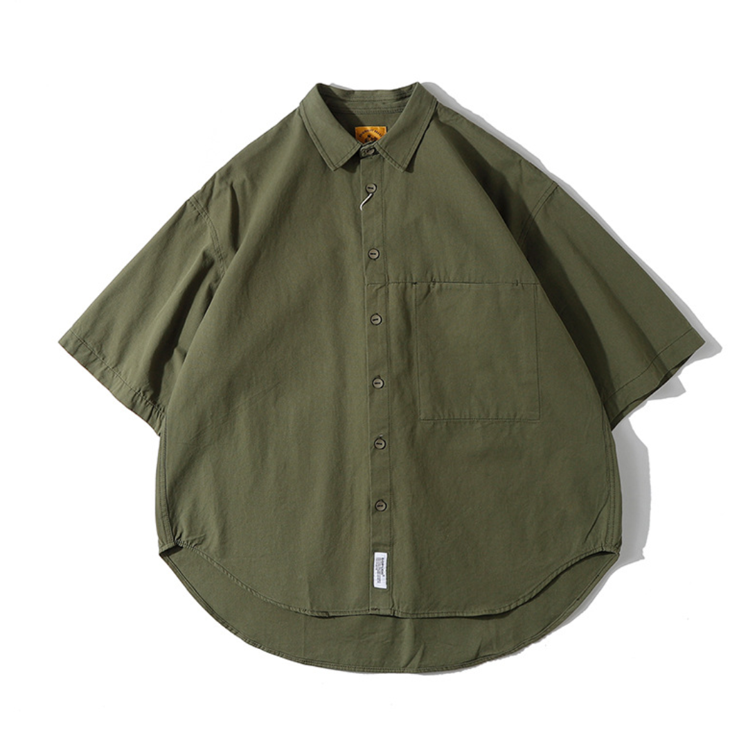 オックス　ワイド　半袖シャツ　N1401