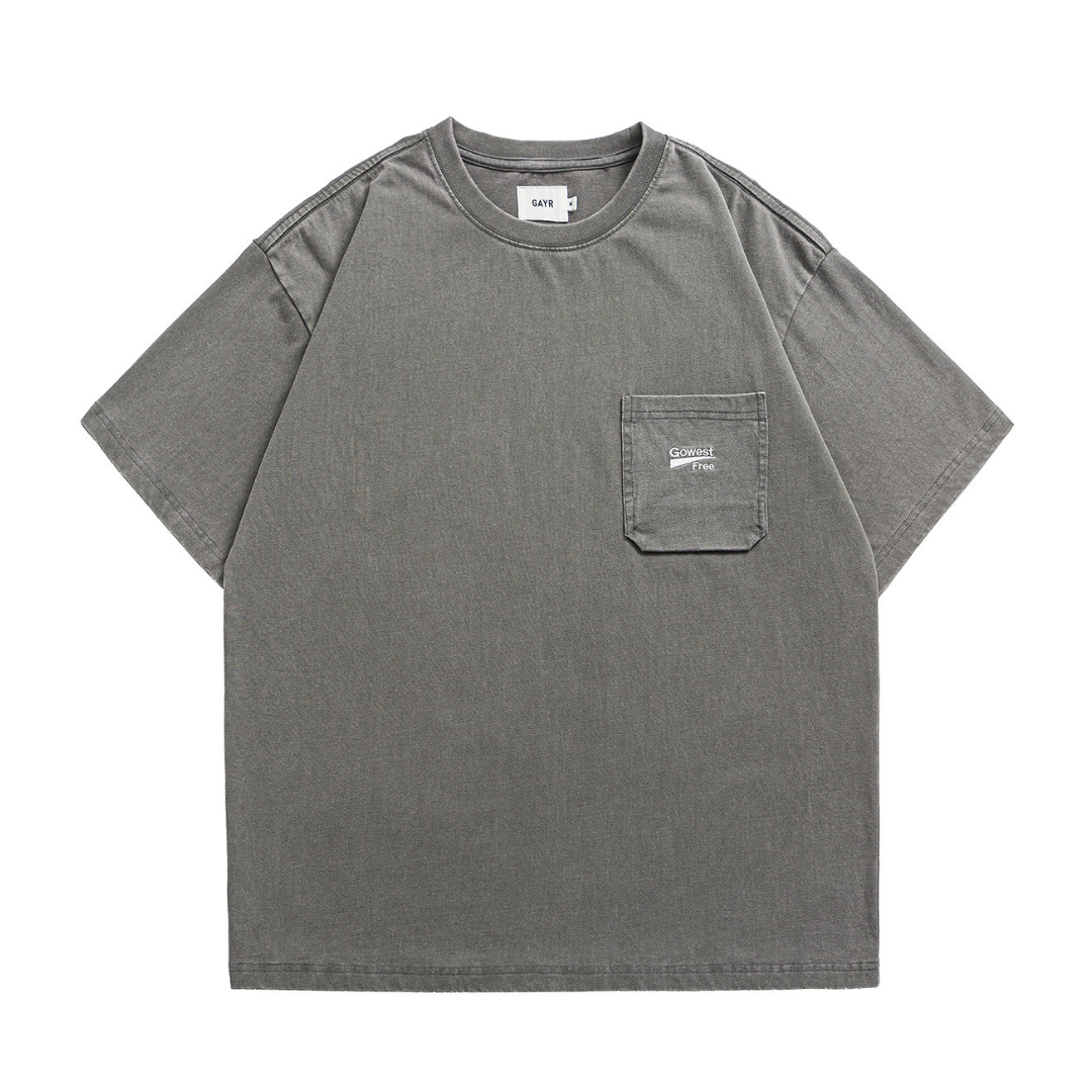 【Gowest Free】ポケット刺繍　Tシャツ　N1625