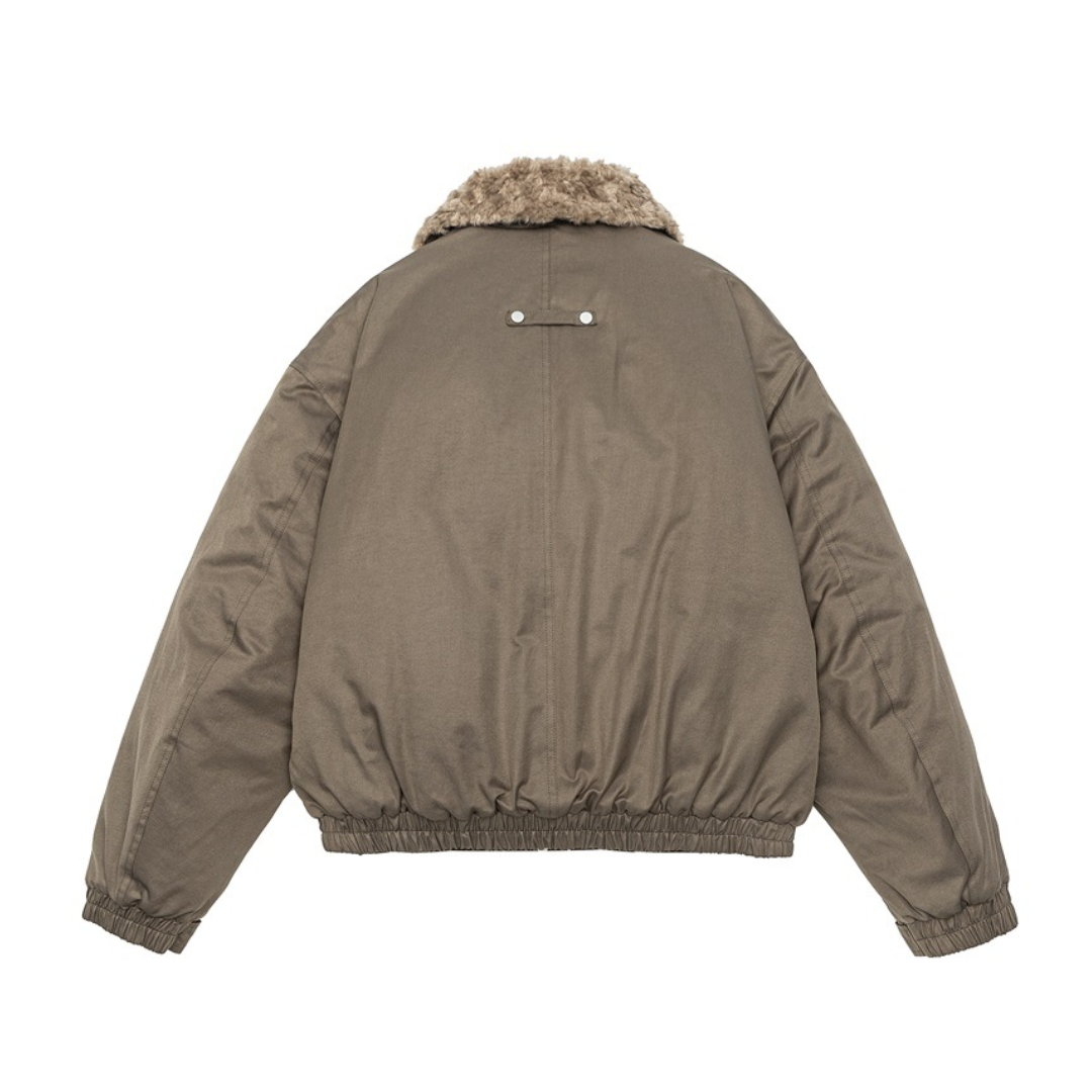 ライナーキルティング　ボアカラー　ジャケット　N938