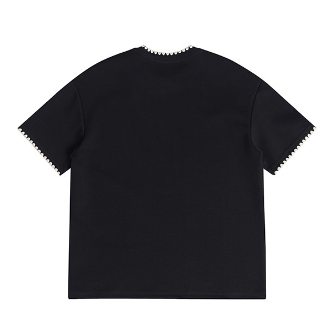 エンブロイダリーネック　Tシャツ　N1257