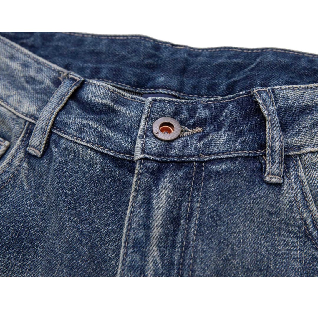 Vintageウォッシュ　デニム　ワイドパンツ　C196