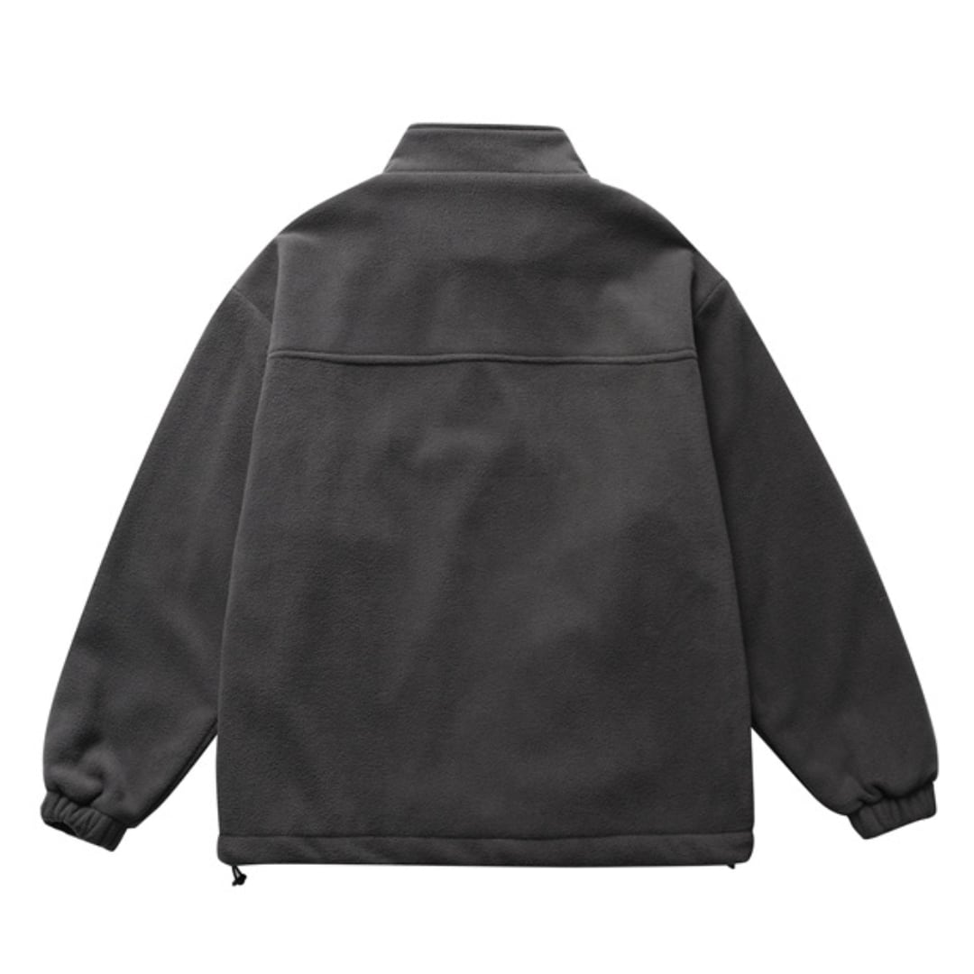 Fleece half-zip stand pullover C168