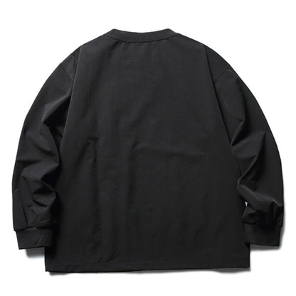 Gathered pocket nylon pullover B907