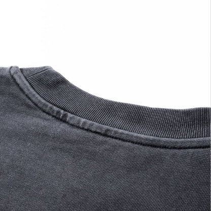 フェイクレイヤード　オーバーダイTシャツ　B540