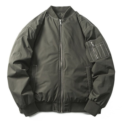 ホワイトステッチ　MA-1 ジャケット　B675