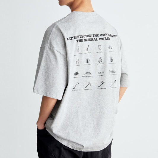 【Vavu】吸汗速乾　ソロナクール　イラストTシャツ　B450