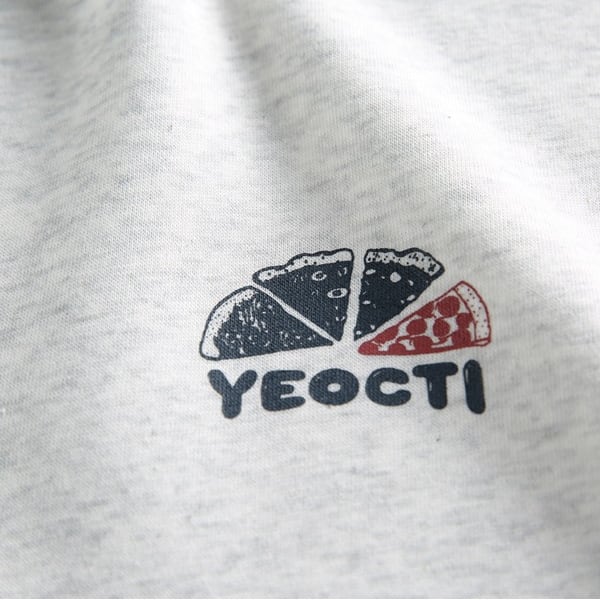 PIZZAプリント　クルーネックスウェット　B564