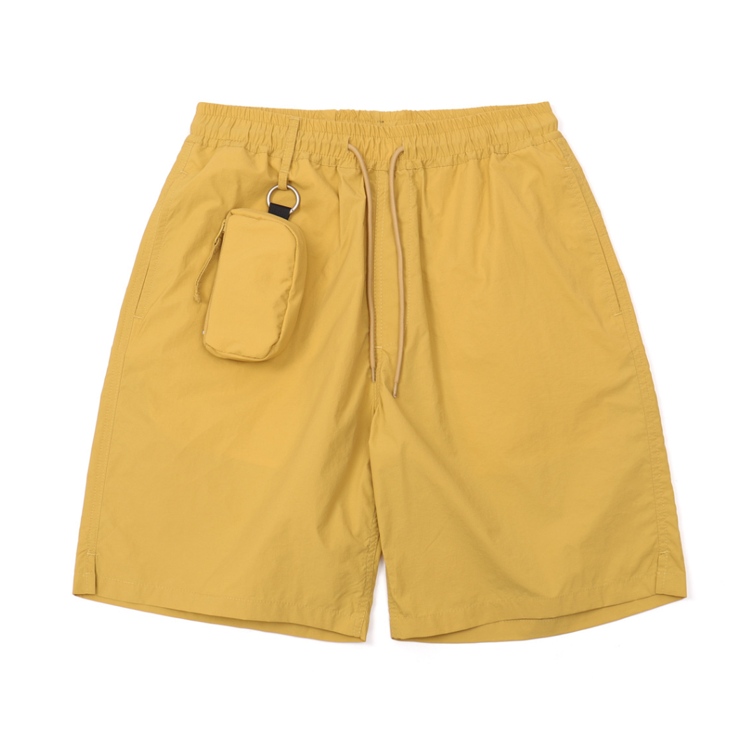 Water-Repellent Nylon Shorts with Pouch N1414 イエロー
