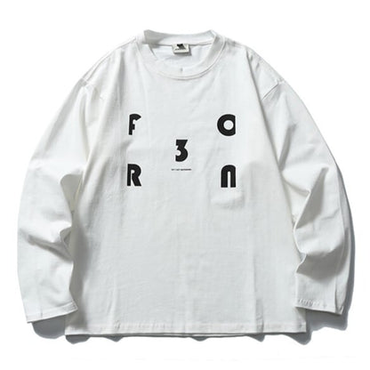 ロゴプリント　長袖Tシャツ　B760