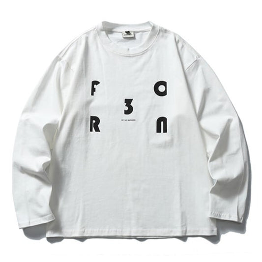 ロゴプリント　長袖Tシャツ　B760