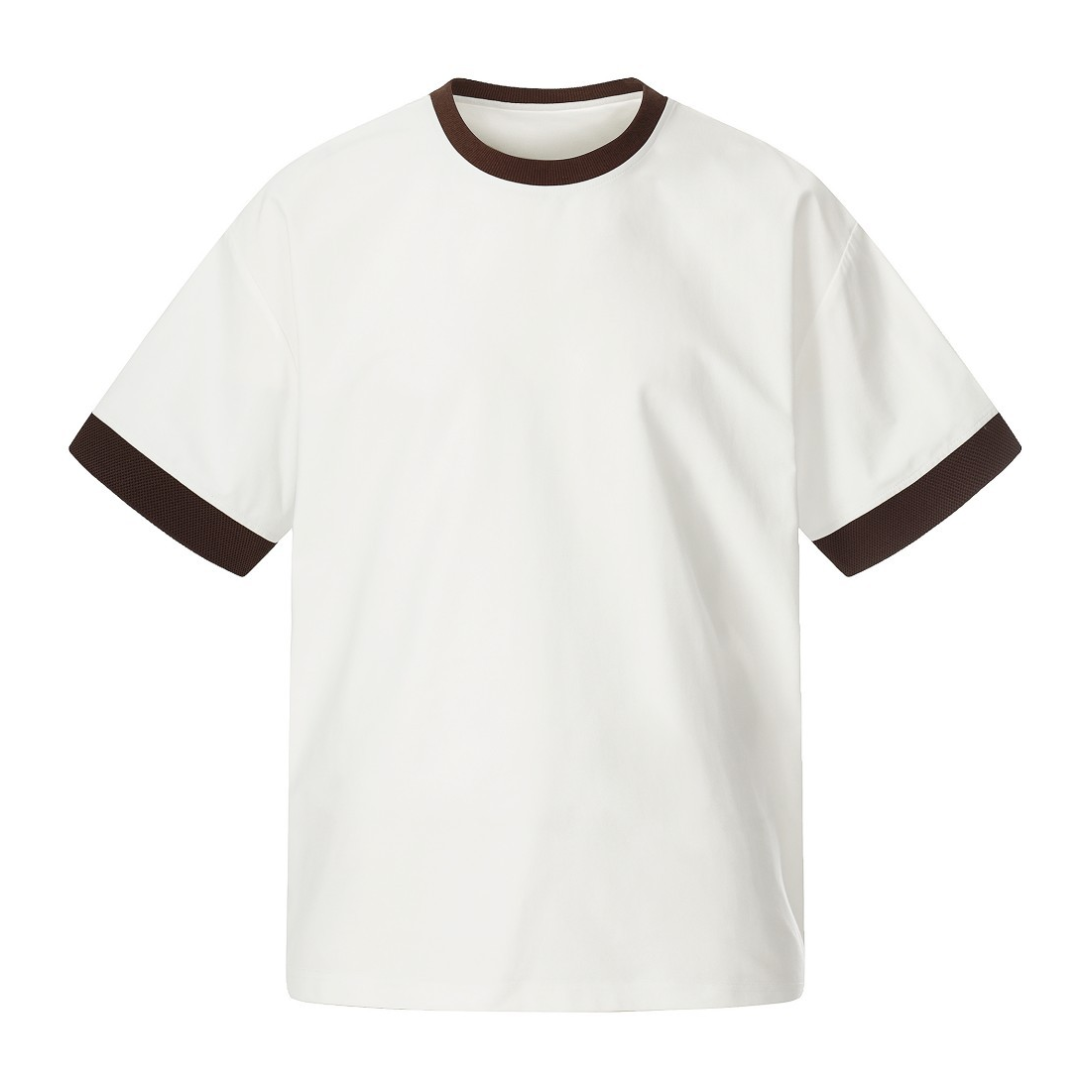 バイカラー　リブ　Tシャツ　N1599