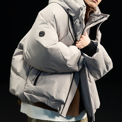 【Y.M.ORIGINAL】ホワイトダックダウン　ボリューム　フードジャケット　N855