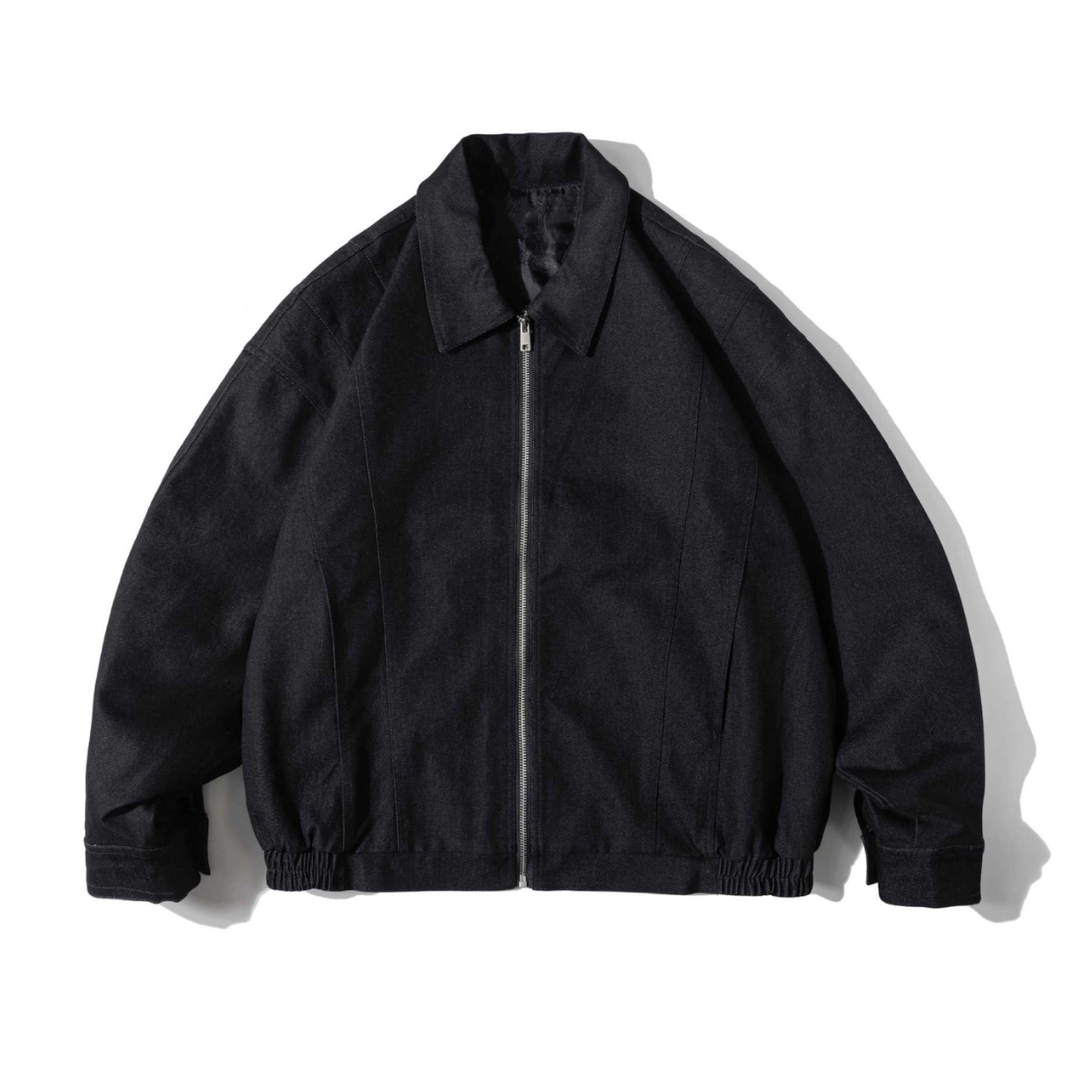Cotton Tencel Zip-up Jacket N1254 ブラック