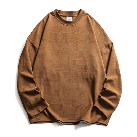 ストレッチカノコ　ランダムパタン　長袖Tシャツ　N1664