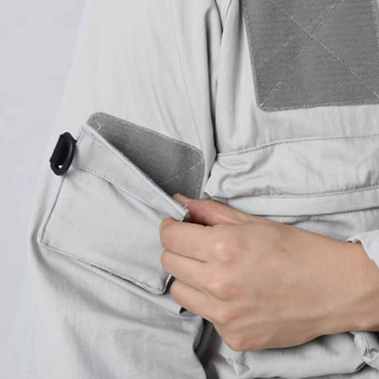 ランダムポケット　ドローコード　フードジャケット　N1334