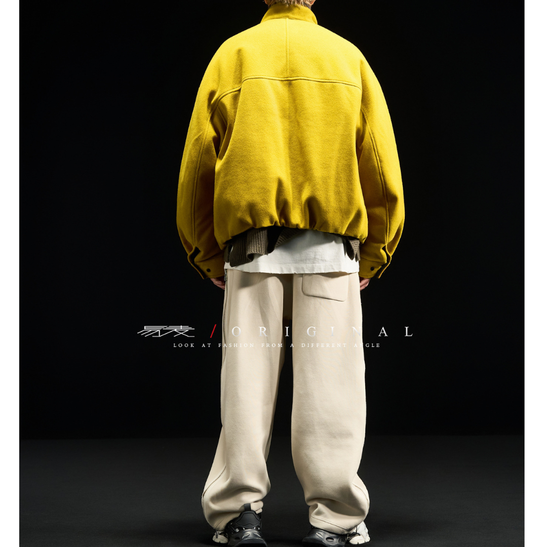 [YMORIGINAL] White Duck Down Woolly PE Stand Jacket N851