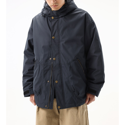 ホワイトダウン　スナップボタン　フードジャケット　N1022