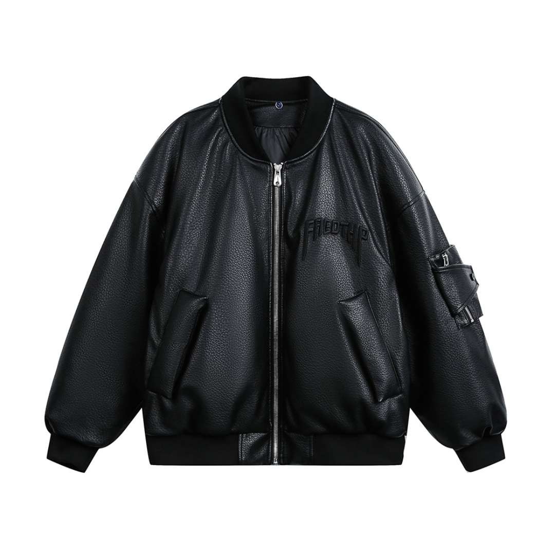 Faux layered wool polo collar knit N748