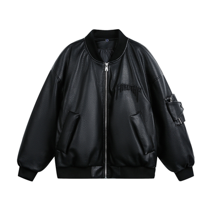 Faux layered wool polo collar knit N748