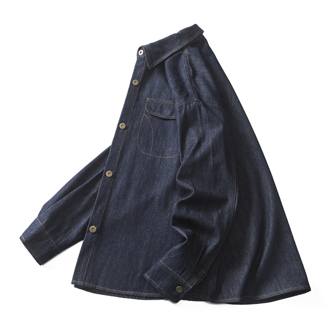ステッチポケット　デニム　シャツジャケット　N1255