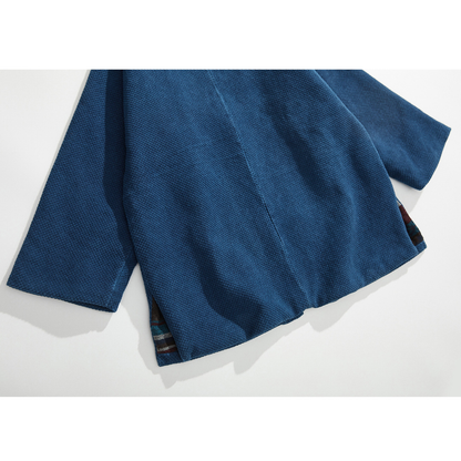 インディゴ染料め　キモノ　ジャケット　N1325