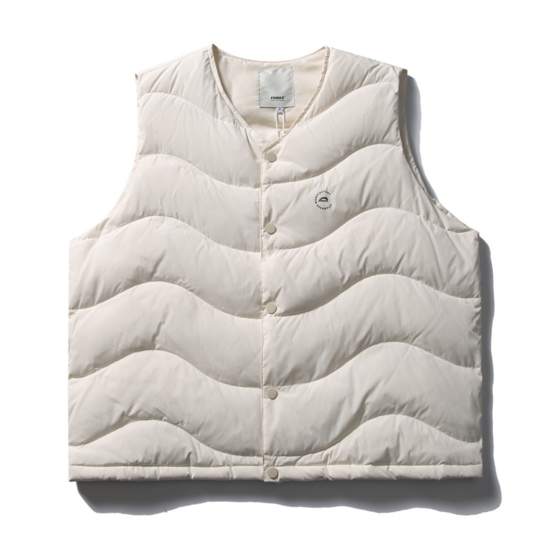 ウェーブステッチ　ダウンベスト　N1278