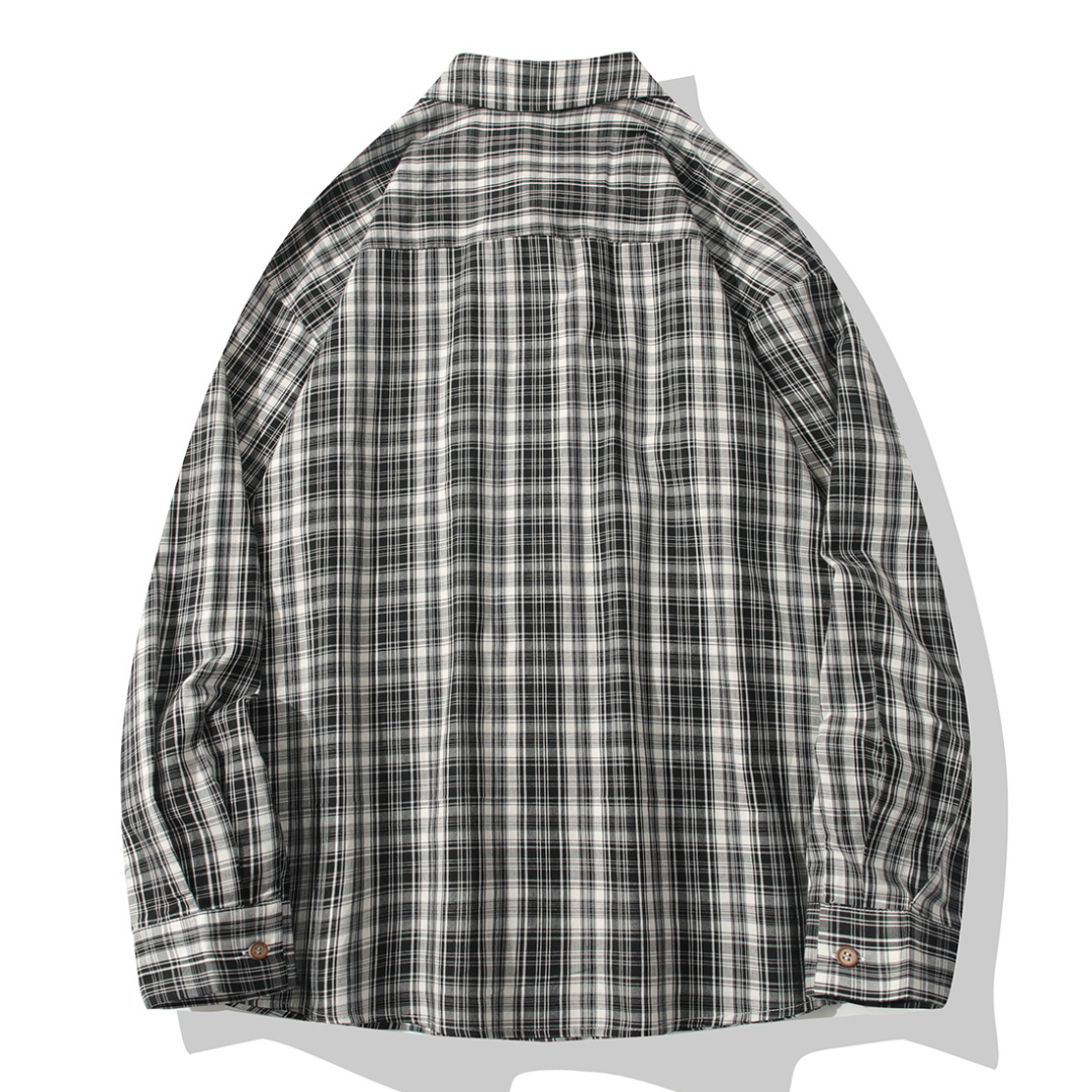 モダンチェック　レギュラーシャツ　N1249