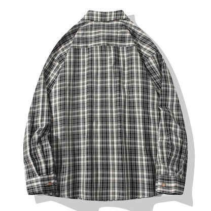 モダンチェック　レギュラーシャツ　N1249