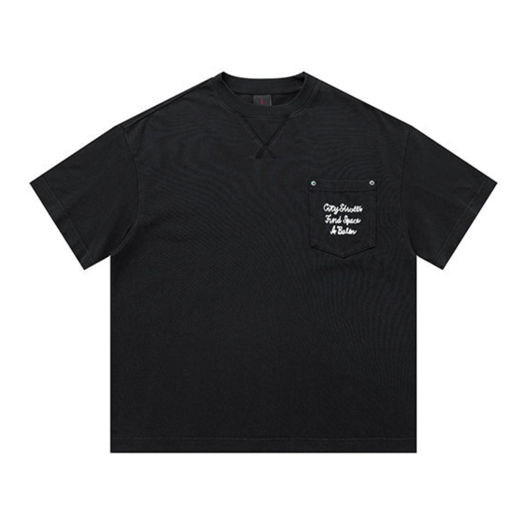 ワンポイント　レタード　Tシャツ　N1621