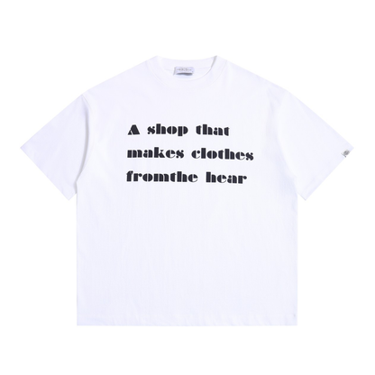 【makes clothes】メッセージロゴ　Tシャツ　N1609